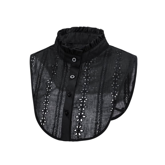 SHILINLANG Jacquard Pure Cotton Fake Collar Comfortable and Breathable Hollow Out Dickey Collar Collar for Women & Girls