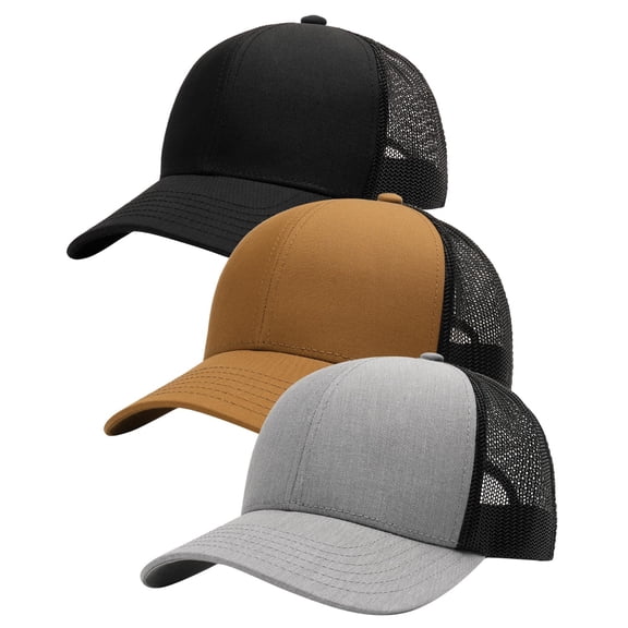 SHILINLANG Mens Trucker Hat Structured Mesh Baseball Cap Adjustable Classic Mens Hat