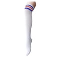thumbnail image 1 of SHILINLANG Thigh High Socks for Women Striped Knee High Stockings | Womens Thigh High Femboy Socks:Breathable,Soft,Durable,Stretchy,Versatile,Flattering,for Casual,Cheerleader,Cosplay,Party, 1 of 2