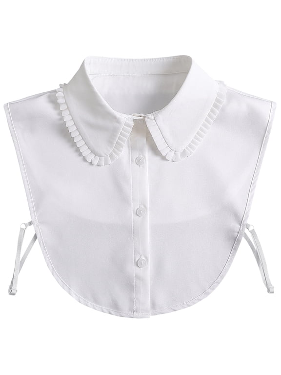 Women’s Detachable Dickey Collar – Classic Faux Half Shirt Insert Blouse Collar for Girls & Ladies
