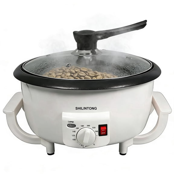SHILINTONG Electric Coffee Bean Roaster Machine, 750 G Capacity, for Beginner, Home