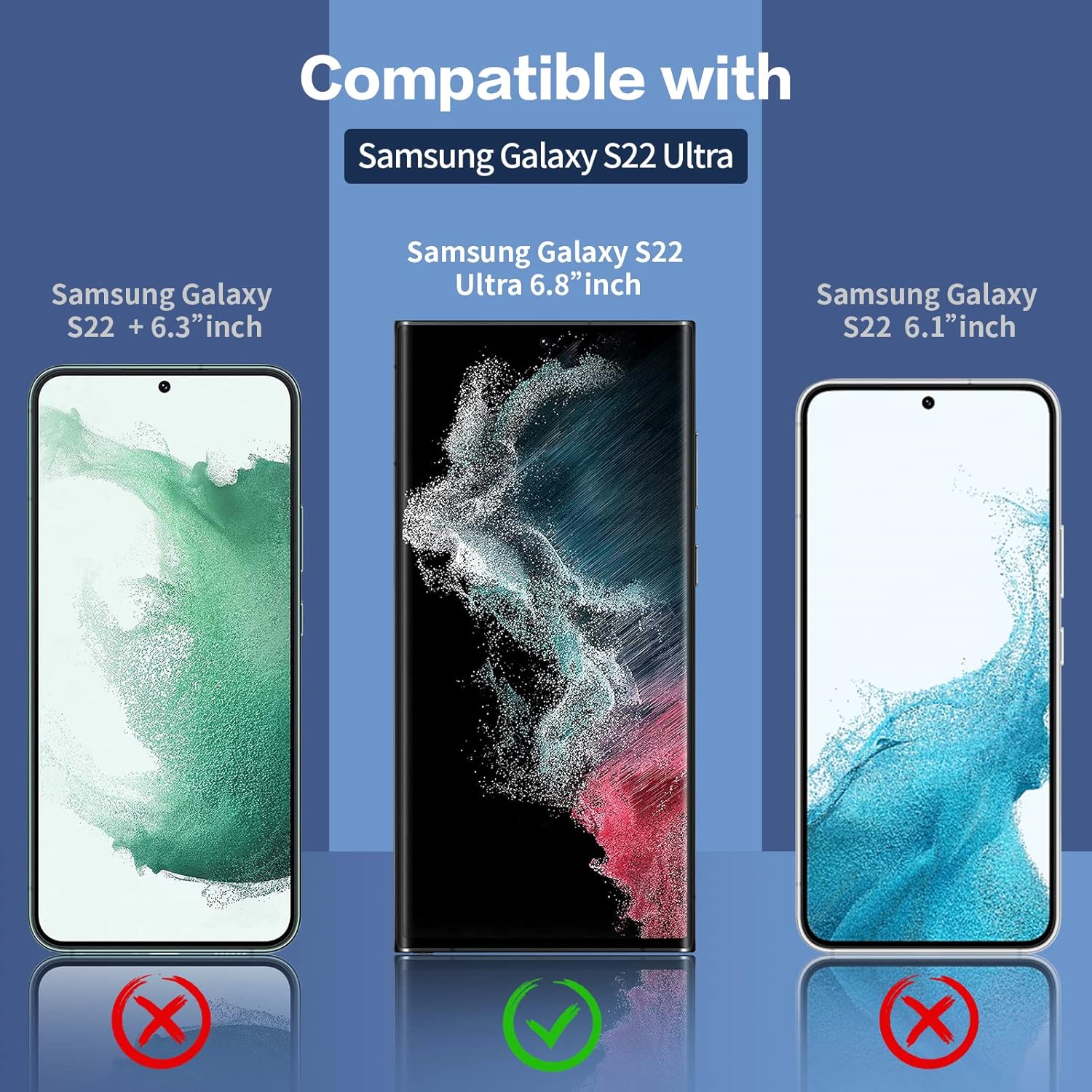 SHILIU-Privacy Screen Protector for Samsung Galaxy S22 Ultra 5G, [2 Pack] Anti Spy Tempered Glass Easy Installation Anti-peeping [Dont Support Fingerprint Unlock]