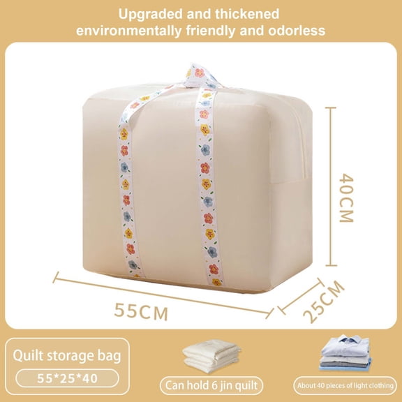 SHIMELE 2025 Compression Storage Bags for Blankets, Comforters, and Quilts - Waterproof Organizer with Reinforced Handles, Space-Saving Packing Cubes, Durable and Wear-Resistant Space Saver