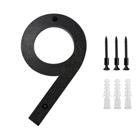 SHIMELE 5 Inch Modern Metal House Numbers | Address Letters & Numbers for Home | Durable Weather-Resistant Sign | Easy Install for Mailbox, Garage, or Yard