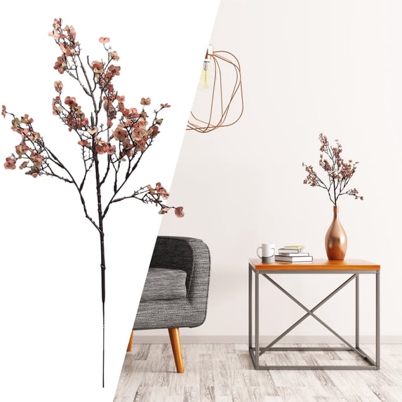 SHIMELE 50cm Realistic Flesh Colored Peach Blossom Branches - Zen Home Decor, Wedding & Party Flowers, Durable & Low Maintenance
