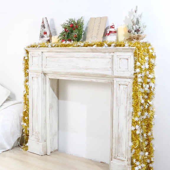 SHIMELE 70.8 In Christmas Hairy Strips Decoration - Holiday Tinsel Garland for Doors & Walls - Festive Vertical Hanging Decor for Weddings, Birthday Parties, and Christmas Celebrations