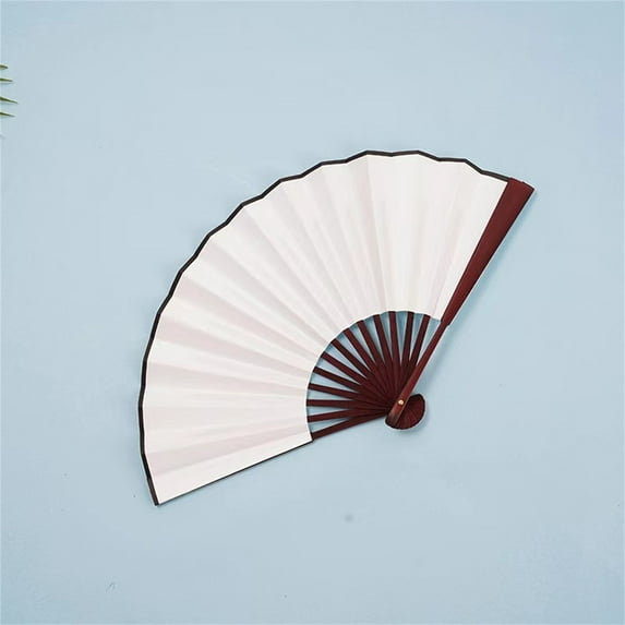 SHIMELE 8-Inch Red Folding Fan - Elegant Design, Lightweight Silk Hand Fan for Weddings, Parties, Dance, Summer Outings, and Gifts