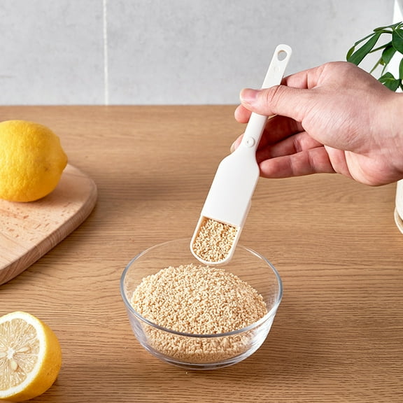 SHIMELE Adjustable Measuring Spoon With Scale Grams, Digital Scale Spoon, Baking Tool, Kitchen Measuring Utensil, Accurate Measurement Spoon for Milk Powder and Ingredients, Plastic Measuring Tool