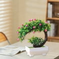 thumbnail image 1 of SHIMELE Artificial Bonsai Tree Decor, Mini Fake Plants, Faux Potted Greenery, Artificial Desk Plant, Small Indoor Decorative Plant, Tabletop Home Office Bedroom Living Room Decoration, 1 of 6