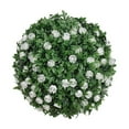 thumbnail image 1 of SHIMELE Artificial Eucalyptus Ball Rose Floral Decoration - Realistic Plastic Hanging Plant for Indoor Home Office Decor Ceiling Display, 1 of 2