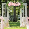 thumbnail image 1 of SHIMELE Artificial Flower Swag Peony Rose Hydrangeas 25.6inch Floral Garland Wreath for Wedding Decor Front Door Chair Back Decoration, 1 of 6