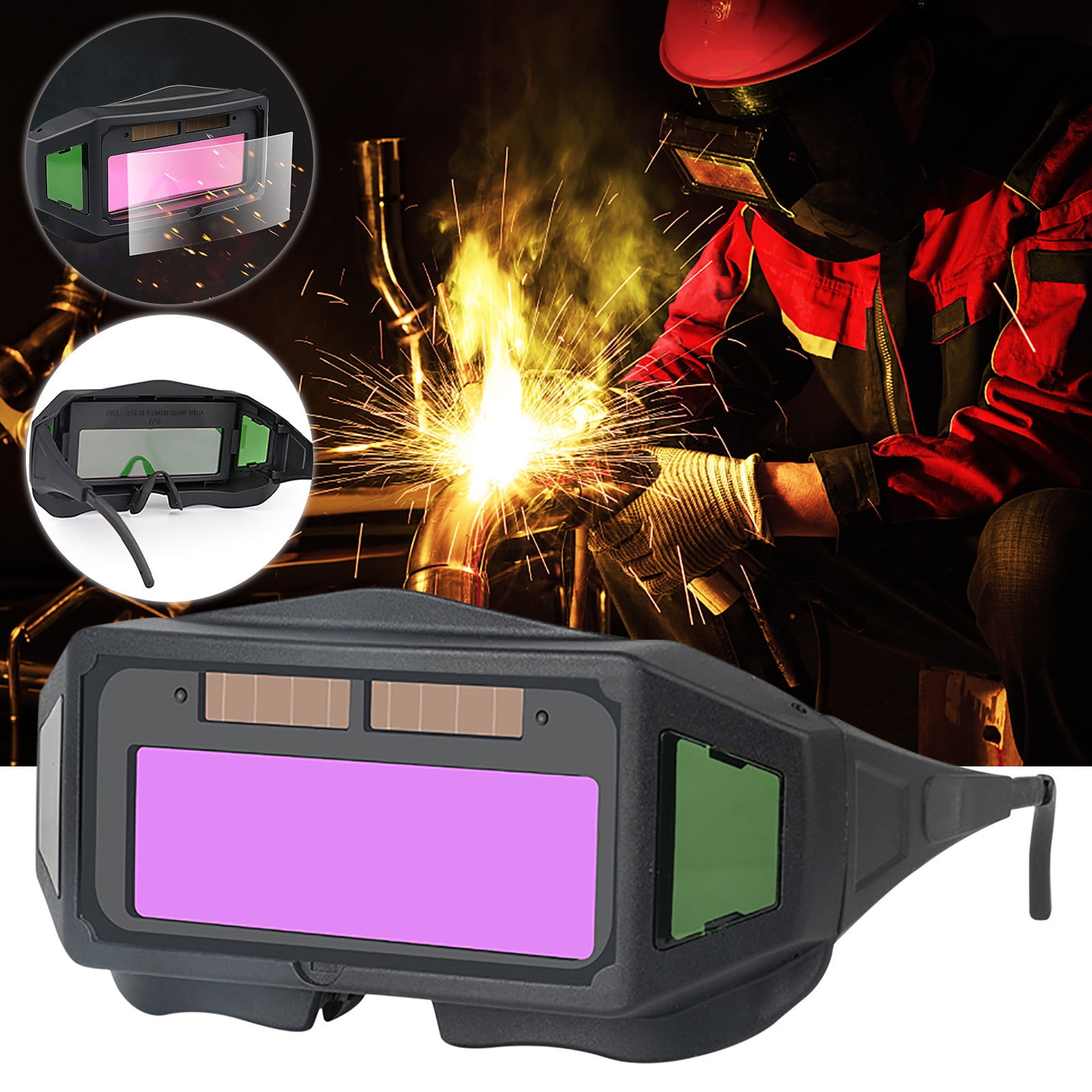 SHIMELE AutoDimming Welding Glasses Protective Eyewear for Welder