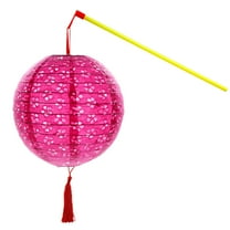SHIMELE Chinese Paper Lanterns LED Lights Hanging Decor Tassel Walking Stick Indoor Outdoor Party Wedding Festival