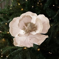 SHIMELE Christmas Artificial Flowers Bouquet | Festive Fake Floral Arrangement | Holiday Desktop Ornaments | Lifelike Home Decor | Durable Plastic Decorations | Red and White Christmas Flowers