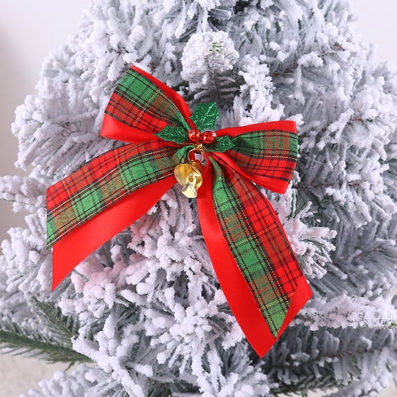 SHIMELE Christmas Festive Accents Decor, Holiday Bow with Bell, Party Decorations, Event Decor, Seasonal Tabletop Accents, Versatile Home Decor for Celebrations and Gatherings