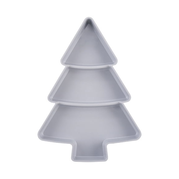 SHIMELE Christmas Tree Snack Tray Dried Fruit Tray Plastic Candy Melon Seed Box Multi-functional Household Storage Container for Food