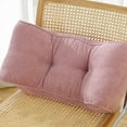 thumbnail image 1 of SHIMELE Corduroy Lumbar Cushion Seat Pillow Sofa Cushion Nap Pillow Soft Support Cushion Portable Office Chair Bed Rest Back Support Pillow, 1 of 6