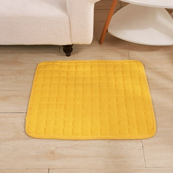 SHIMELE Cozy Washable Pet Pad - Warm Corduroy Sleeping Mat for Dogs and Cats - Comfortable, Durable, Space-Saving Bed - Various Colors & Easy to Clean