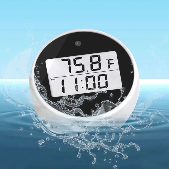 SHIMELE Digital Ice Bath Thermometer and Timer with LCD Display, IP66 Waterproof for Outdoor and Indoor Use
