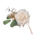 thumbnail image 1 of SHIMELE Elegant Wedding Wrist Corsage - Artificial Flower Accessory, Silk Floral Bracelet for Brides, Guests, Proms; Perfect for Weddings, Dances, and Celebrations, 1 of 2