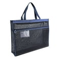 thumbnail image 1 of SHIMELE Extra Large Art Bag - Transparent Mesh Zipper Pouch, Oversized Storage Case, Nylon Organizer for Art Supplies, Documents, Cosmetics, and More, Durable and Stylish Design, 1 of 2