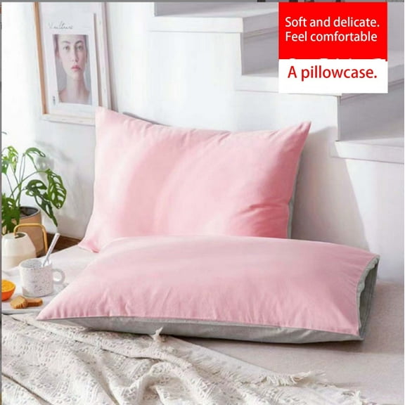 SHIMELE Fiber Pillow Core Isolation Cover - Breathable Hotel Protective Pillowcase - Oil-Proof, Polyester, Full-Wrap Design - 74x48cm, 2-Pack