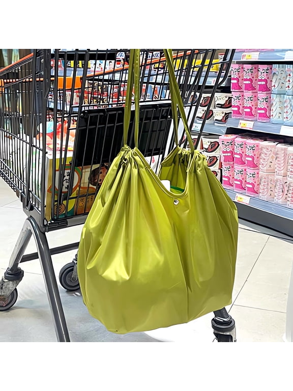 Folding Waterproof Storage Bag, Portable Travel Tote, Large Capacity Grocery Bag, Compact Shopping Organizer, Collapsible Sundry Bag, Durable Outdoor Carryall