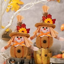 SHIMELE Harvest Season Scarecrow Doll Pendant Mini Pumpkin Decorations Sunflower Maple Leaf Fall Ornaments for Thanksgiving Home Decor