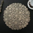 thumbnail image 1 of SHIMELE Hollowed Out Insulation Mats, PVC Leather Placemats, Coffee Mats, Kitchen Table Mats, Waterproof Non-Slip Dining Mats, Easy to Clean Table Decor, Heat-Resistant Surface Protector, 1 of 5