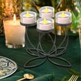 thumbnail image 1 of SHIMELE Iron Candle Holders 4 Candle Base Romantic Decorative Centerpiece for Dinner Home Decor Special Occasions, 1 of 6