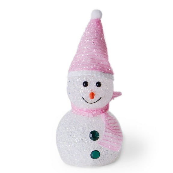 SHIMELE Christmas LED Snowman Light Desktop Decoration Holiday Table Ornament Luminous Figurine Battery Powered Christmas Decor Party Gift Home Decoration