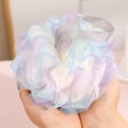thumbnail image 1 of SHIMELE Loofah Bath Sponge Scrubber, Mesh Shower Loofah Sponge, with Lanyard, Blue purple, 1 of 4