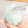 thumbnail image 1 of SHIMELE Loofah Bath Sponge Scrubber, Mesh Shower Loofah Sponge, with Lanyard, Green, 1 of 5