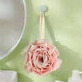 thumbnail image 1 of SHIMELE Loofah Bath Sponge Scrubber, Mesh Shower Loofah Sponge, with Lanyard, Pink, 1 of 6