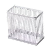 SHIMELE Metal Mesh Pen Storage Box | Desk Organizer for Pens, Pencils & Office Supplies | Compact Wall Mounted Design | Durable Iron Material | Stylish Home/Office Storage