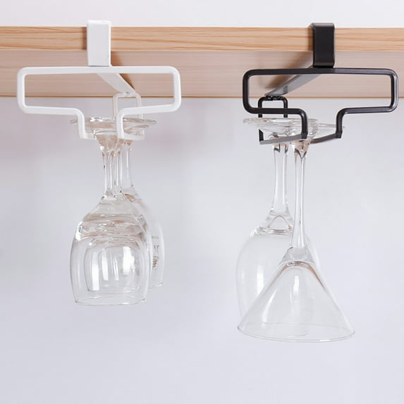 SHIMELE Metal Wine Glass Rack Hanging Storage Organizing Kitchen Decor, Space-Saving Design for Bar and Home, Easy Installation, Versatile Style