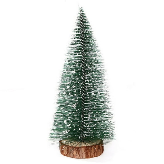 SHIMELE Mini Christmas Tree White Cedar Small Decorative Tree for Home Office Party Holiday Decoration - Reusable Resin Eco-Friendly Decor