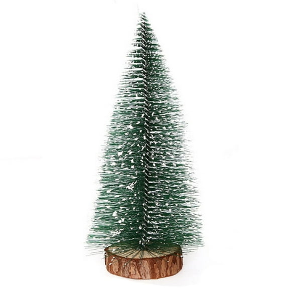 SHIMELE Mini Christmas Tree White Cedar Small Decorative Tree for Home Office Party Holiday Decoration - Reusable Resin Eco-Friendly Decor
