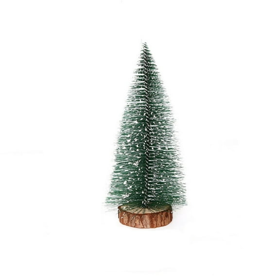 SHIMELE Mini Christmas Tree White Cedar Small Decorative Tree for Home Office Party Holiday Decoration - Reusable Resin Eco-Friendly Decor