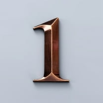 SHIMELE Modern House Numbers Self-Adhesive Mailbox Numbers 0-9 | Metal Address Signs for Indoor/Outdoor Use | Easy Install 7cm Height 3D Reflective Design