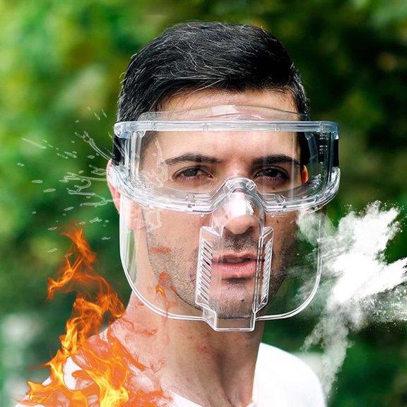 SHIMELE Multipurpose Ergonomic Face Shield - Transparent Protective Facepiece for Various Uses, Offers Clear Visibility and Safety