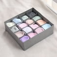 thumbnail image 1 of SHIMELE Non-woven Fabric Underwear Organizer Storage Box with Compartments for Socks, Bras, Ties - Foldable, Portable Closet Cabinet Solution, 1 of 3