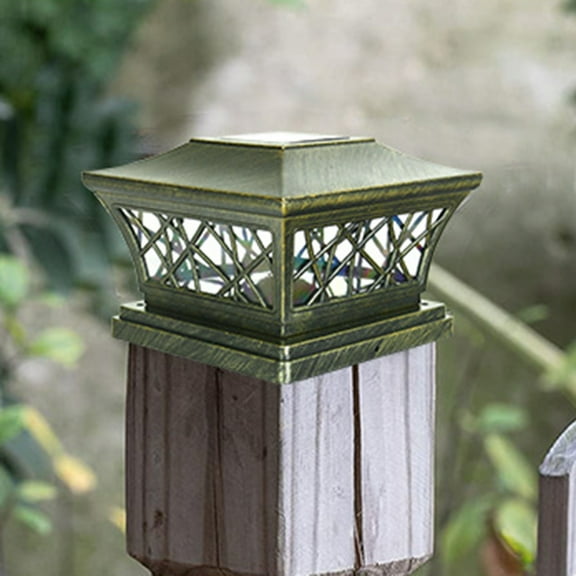SHIMELE Outdoor Solar Post Lights for Fence and Patio - Waterproof Solar Cap Light with Light-Controlled Induction - Perfect for Garden, Courtyard, and Steps