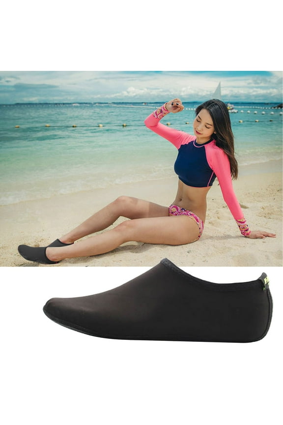 Quick-Dry Beach Socks for Surfing, Snorkeling & Diving (XL) - Grippy Aqua Shoes for Pool, Yoga & Water Sports(XL)