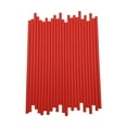 thumbnail image 1 of SHIMELE Red Disposable Paper Straws, 100 Pack, Eco-Friendly Kraft Paper, Biodegradable for Hot & Cold Beverages, Parties & Events, 1 of 4