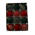 thumbnail image 1 of SHIMELE Christmas Tree Ornaments Set, 12-Pack Velvet Flocked Baubles, Flannel Hanging Balls 2.36in, Holiday Decor for Tree, Indoor Party Display, 1 of 5