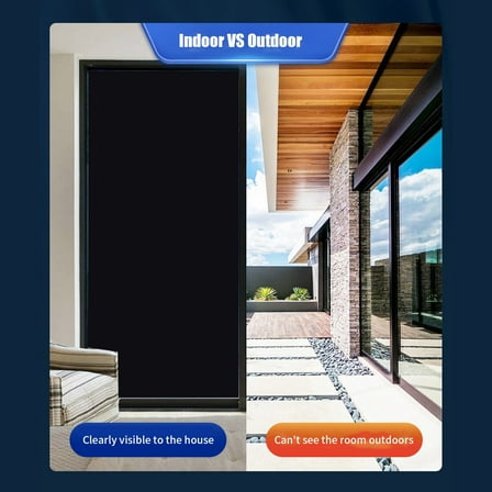 SHIMELE Removable Window Film | Opaque Room Darkening Tint | Heat Control & Privacy Window Cover | Security Shades for Home, Office & More