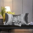 thumbnail image 1 of SHIMELE Satin Pillowcase, Silk Pillowcase, Soft Silky Pillow Cover, Cooling Breathable Satin Pillowcase, Queen Size 48x74cm/20x30in with Hidden Zipper, Smooth Glossy Sleeping Pillowcase, 1 of 8