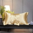 thumbnail image 1 of SHIMELE Satin Pillowcase, Silk Pillowcase, Soft Silky Pillow Cover, Cooling Breathable Satin Pillowcase, Queen Size 48x74cm/20x30in with Hidden Zipper, Smooth Glossy Sleeping Pillowcase, 1 of 8