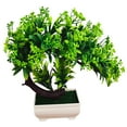 thumbnail image 1 of SHIMELE Simulated Welcome Potted Plant Fake Flowers Peacock Tree Bonsai Home Decor Artificial Greenery Decoration 24CM, 1 of 2